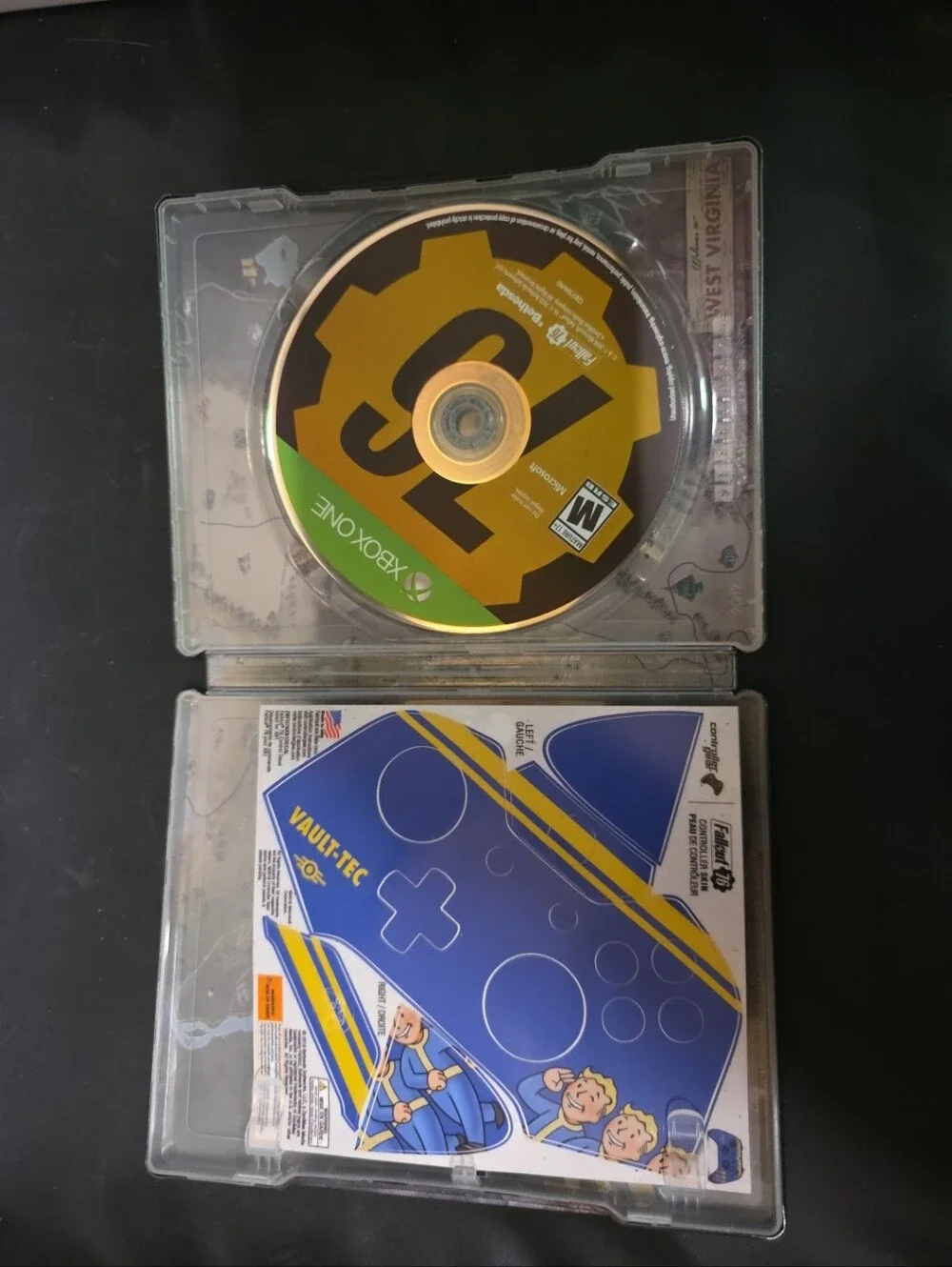 Xbox One Fallout 76 Steelbook Edition Disc Controller Skin 2018 - Picture 5 of 10
